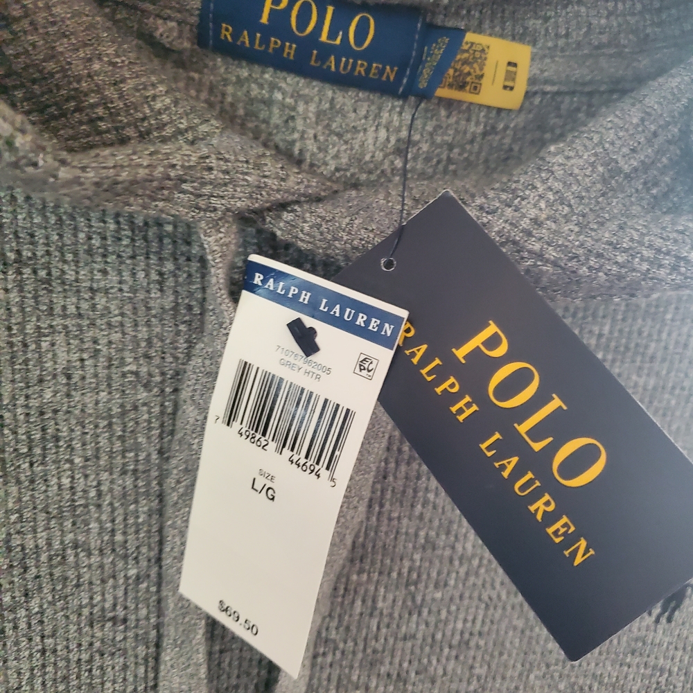 Ralph Lauren Gray Hoodie - Picture 2 of 3